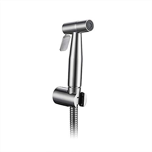 Hand-Bidet-Sprühset aus Messing für die Toilette mit 47-Zoll-Schlauch und ABS-Halterung für die Wand/Chrom Hand-Bidet-Sprühset aus Messing für die Toilette mit 47-Zoll-Schlauch und ABS-Halterung für die Wand/Chrom von GKJHTED