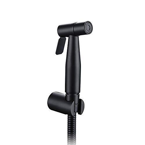 Hand-Bidet-Sprühset aus Messing für die Toilette mit 47-Zoll-Schlauch und ABS-Halterung für die Wand/Schwarz Hand-Bidet-Sprühset aus Messing für die Toilette mit 47-Zoll-Schlauch und ABS-Halterung für die Wand/Schwarz von GKJHTED