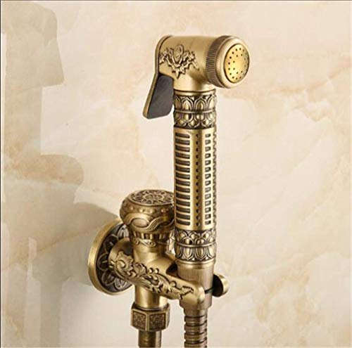 Hand-Bidet-Sprühset aus antikem Messing, Kupfer-Bidet-Sprühgerät, Toiletten-Bidethahn, Toilettenpistole, Wand-WC, Antik-Messing C Hand-Bidet-Sprühset aus antikem Messing, Kupfer-Bidet-Sprühgerät, Toiletten-Bidethahn, Toilettenpistole, Wand-WC, Antik-Messing C von GKJHTED