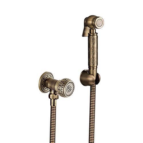 Hand-WC-Bidet-Sprüher, antikes Bronze-Messing, WC-Bidet-Wasserhahn, einzelnes Kaltwasser-Sprühpistolen-Set, an der Wand montiertes hygienisc Hand-WC-Bidet-Sprüher, antikes Bronze-Messing, WC-Bidet-Wasserhahn, einzelnes Kaltwasser-Sprühpistolen-Set, an der Wand montiertes hygienisc von GKJHTED