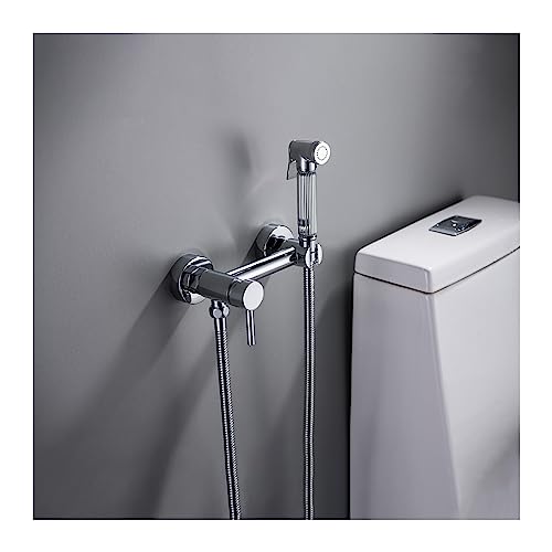 Heiß- und Kaltwasser-Bidet-Sprühhahn für die Toilette, an der Wand montierter Messing-WC-Badezimmer-Duschkopf mit 59-Zoll-Schlauch Heiß- und Kaltwasser-Bidet-Sprühhahn für die Toilette, an der Wand montierter Messing-WC-Badezimmer-Duschkopf mit 59-Zoll-Schlauch von GKJHTED