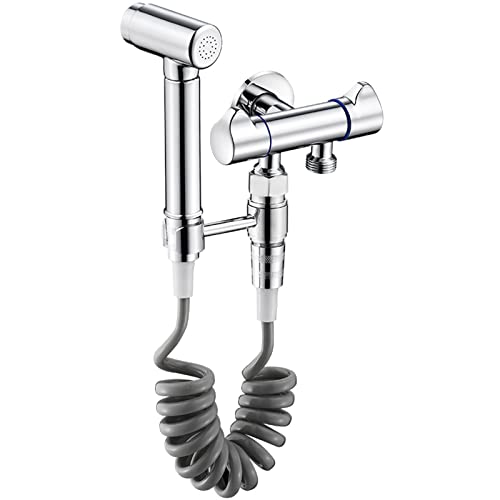 Toilettenbrause Bidet Tragbares Handbidet-Sprühgerät Kompatibel mit Toilette mit Federschlauch Wandhalterung Bidet-Sprühgerät Kompatibel mit Toilettenbrause Bidet Tragbares Handbidet-Sprühgerät Kompatibel mit Toilette mit Federschlauch Wandhalterung Bidet-Sprühgerät Kompatibel mit von GKJHTED