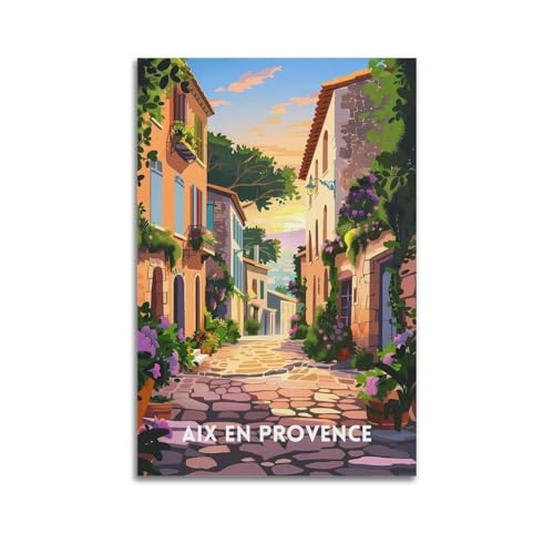 GKLIOZ Aix En Provence Mon Amour Vintage-Reiseposter Kunstwerke Kunstdruck Wandkunst Gemälde Leinwand Dekor Zuhause dekorativ 20 x 30 cm GKLIOZ Aix En Provence Mon Amour Vintage-Reiseposter Kunstwerke Kunstdruck Wandkunst Gemälde Leinwand Dekor Zuhause dekorativ 20 x 30 cm von GKLIOZ