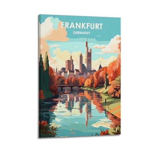 GKLIOZ Frankfurt, Deutschland, Vintage-Reiseposter, Leinwand, Wandkunstdruck, Foto, Bild, Gemälde, Raumdekoration, Heimdekoration, 40 x 60 cm GKLIOZ Frankfurt, Deutschland, Vintage-Reiseposter, Leinwand, Wandkunstdruck, Foto, Bild, Gemälde, Raumdekoration, Heimdekoration, 40 x 60 cm von GKLIOZ