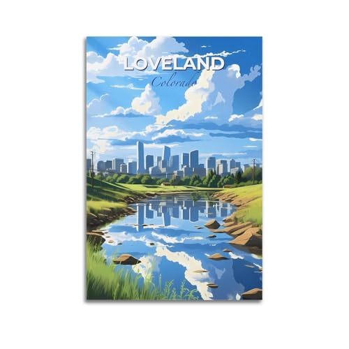 GKLIOZ Loveland Colorada Vintage-Reiseposter, ästhetischer Druck, Kunstdruck, Wandgemälde, Leinwand, moderne Schlafzimmerdekoration, 30 x 45 cm GKLIOZ Loveland Colorada Vintage-Reiseposter, ästhetischer Druck, Kunstdruck, Wandgemälde, Leinwand, moderne Schlafzimmerdekoration, 30 x 45 cm von GKLIOZ