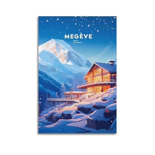 GKLIOZ Megeve Frankreich, Vintage-Reiseposter, Gemälde auf Leinwand, Wandkunst, Rollbild, Druck, Wohnzimmer, Wände, Dekoration, Häuser, 30 x 45 cm GKLIOZ Megeve Frankreich, Vintage-Reiseposter, Gemälde auf Leinwand, Wandkunst, Rollbild, Druck, Wohnzimmer, Wände, Dekoration, Häuser, 30 x 45 cm von GKLIOZ