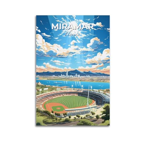 GKLIOZ Miramar Florida Vintage-Reiseposter auf Leinwand, Wandkunst, dekorativ, Schlafzimmer, modern, Heimdruck, Bild, Kunstwerke, 20 x 30 cm GKLIOZ Miramar Florida Vintage-Reiseposter auf Leinwand, Wandkunst, dekorativ, Schlafzimmer, modern, Heimdruck, Bild, Kunstwerke, 20 x 30 cm von GKLIOZ
