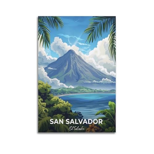 GKLIOZ San Salvador Elsalvador Vintage-Reise-Poster, Druck, Fotokunst, Malerei, Leinwand, Heimdekoration, Schlafzimmer, moderne Dekorationen, 20 x 30 cm GKLIOZ San Salvador Elsalvador Vintage-Reise-Poster, Druck, Fotokunst, Malerei, Leinwand, Heimdekoration, Schlafzimmer, moderne Dekorationen, 20 x 30 cm von GKLIOZ