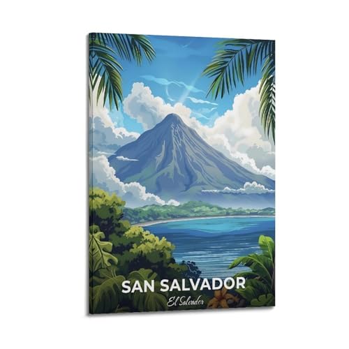 GKLIOZ San Salvador Elsalvador Vintage-Reiseposter, ästhetischer Druck, Kunstdruck, Wandgemälde, Leinwand, moderne Schlafzimmerdekoration, 60 x 90 cm GKLIOZ San Salvador Elsalvador Vintage-Reiseposter, ästhetischer Druck, Kunstdruck, Wandgemälde, Leinwand, moderne Schlafzimmerdekoration, 60 x 90 cm von GKLIOZ