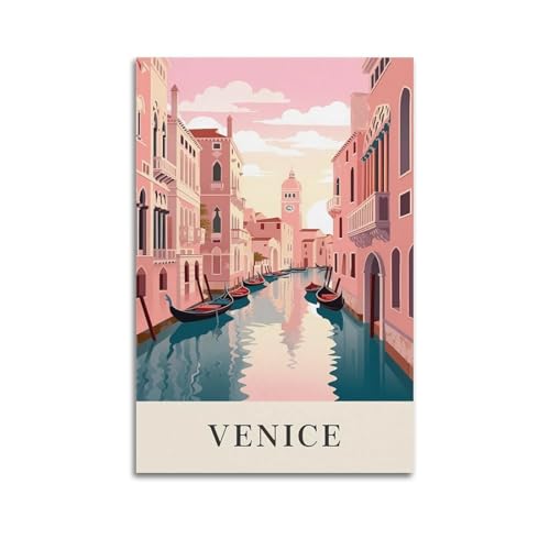 GKLIOZ Venedig Vintage-Reiseposter auf Leinwand, Kunstdruck und Wandkunst, modernes Familienschlafzimmer-Dekor, 20 x 30 cm GKLIOZ Venedig Vintage-Reiseposter auf Leinwand, Kunstdruck und Wandkunst, modernes Familienschlafzimmer-Dekor, 20 x 30 cm von GKLIOZ