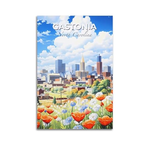 Gastonia North Carolina Vintage-Reiseposter, ästhetischer Druck, Kunstdruck, Wandgemälde, Leinwand, moderne Schlafzimmerdekoration, 50 x 75 cm Gastonia North Carolina Vintage-Reiseposter, ästhetischer Druck, Kunstdruck, Wandgemälde, Leinwand, moderne Schlafzimmerdekoration, 50 x 75 cm von GKLIOZ