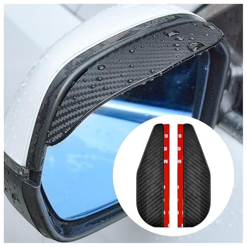 GKLYJCDR 2 Stück Auto Seitenspiegel Regenschutz, für VW Up! 2011-2025 Auto Rückspiegel Regenschutz Augenbraue Seitenspiegel Regenschutz von GKLYJCDR