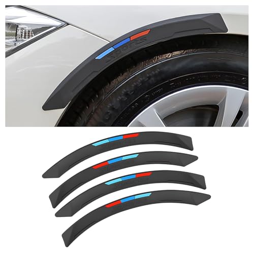 GKLYJCDR 4 Stück Auto Rad Augenbraue Protector, für Citroen DS4 DS5LS DS6 Berlingo Picasso Autorad Augenbrauen Trim Antikollisionsstreifen Rad Augenbrauenschutz,A von GKLYJCDR