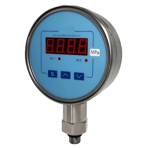 GKSNCJSMF Wasser-Luftdruckschalter Ausgang 2 4-20 mA Genauigkeit 0,5% FS LED-Anzeige für Luft-Flüssigkeits-Öl-Kraftstoff-Digitaldruckmessgerät(G1-2,0-2,5 MPa) von GKSNCJSMF