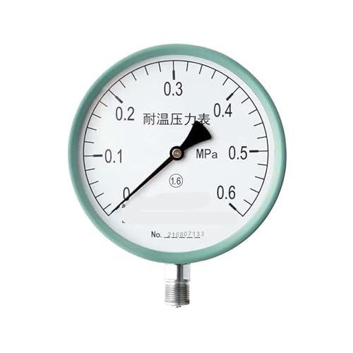 Hochtemperaturbeständiges Manometer, großes Zifferblatt, M20 x 1,5-Gewinde, 0–1,6 MPa (0–0,6 MPa) von GKSNCJSMF