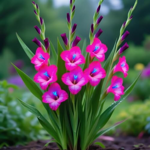 (GladiolenStängel)/Winterharte Gartenpflanzen Perfekt für SchnittblumenEinfach zu kultivierenStark duftendlanglebige Blüten-8 Wurzeln-J von GKUHGCA