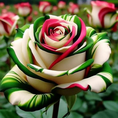 (RosenStängel)/Winterharte Gartenpflanzen Perfekt für SchnittblumenEinfach zu kultivierenStark duftendlanglebige Blüten-5 Rosenrebe-J von GKUHGCA