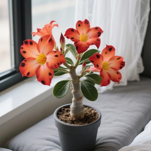 Adenium Obesum, Winterhart Wüstenrosen, PflanztöPfe Zum ZüChten Von Topfpflanzen für drinnen und draußen,Gartenpflanzen Winterhart MehrjäHrig-2 Stängel-H Adenium Obesum, Winterhart Wüstenrosen, PflanztöPfe Zum ZüChten Von Topfpflanzen für drinnen und draußen,Gartenpflanzen Winterhart MehrjäHrig-2 Stängel-H von GKUHGCA
