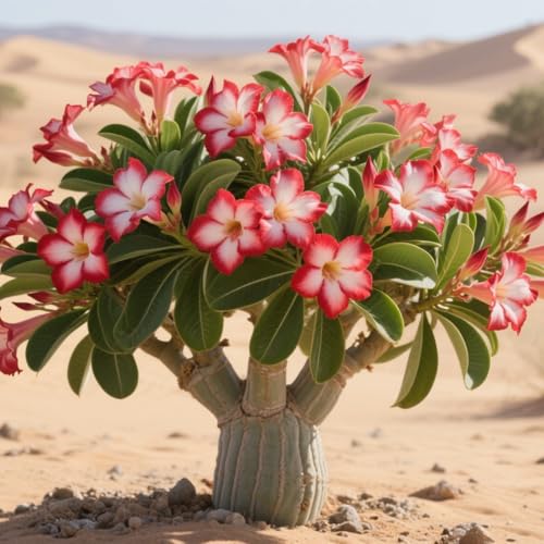 Wüstenrosenzwiebeln XXL-Mischung 10 Stück - Farbenfrohe Exklusiv-Sorten, -5 Stängel-G Wüstenrosenzwiebeln XXL-Mischung 10 Stück - Farbenfrohe Exklusiv-Sorten, -5 Stängel-G von GKUHGCA