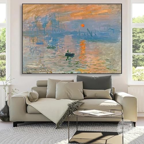 GKUVBF Claude Monet Ausstellungswerke Gartenboot Seelandschaft Retro-Kunstplakat Leinwandgemälde Wanddrucke Bild Wohnkultur 30 x 45 cm Rahmenlos GKUVBF Claude Monet Ausstellungswerke Gartenboot Seelandschaft Retro-Kunstplakat Leinwandgemälde Wanddrucke Bild Wohnkultur 30 x 45 cm Rahmenlos von GKUVBF