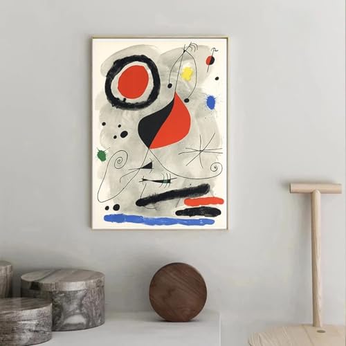 Moderne Joan Miro Surrealismus Kunst Poster und Drucke Leinwand Malerei Wandbilder Abstrakte dekorative Wohnkultur 60x80cm Rahmenlos von GKUVBF