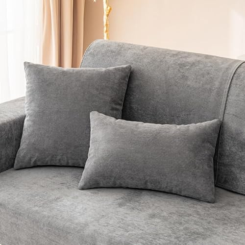 GKXLH 1 x Sofakissenbezug – solider weicher Stretch-Kissenbezug, 45 x 45 cm, quadratischer Kissenbezug für Couch, Sofa, Heimdekoration von GKXLH