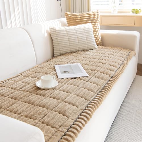 GKXLH Dicke Sofa überzug Waschbar - Neu Weiches Kord Universal Couch überzug 2 3 4 Sitzer, Anti-Rutsch Sofabezug, Gemütlich Sofa Cover Sofa bezug Sofaüberwürfe Möbelschoner für Wohnzimmer (70x150cm) von GKXLH