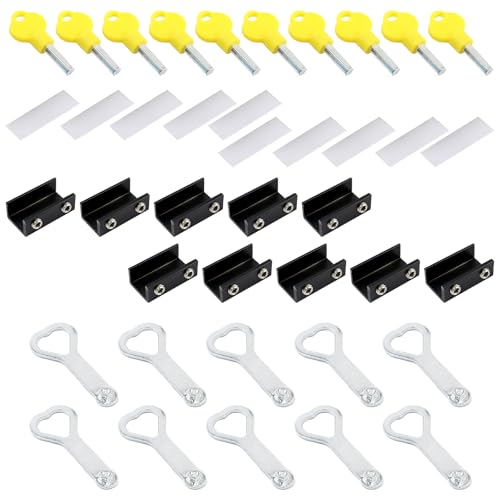 10pcs Schiebfensterschloss Mit Wichtigen Verstellbarer Sicherheitsstopper Aluminium Schiebetstopps Für Und Bürofenster Türrahmen Sicherheitsschloss Mit Schlüssel Für Zuhause Und Büro 10pcs Schiebfensterschloss Mit Wichtigen Verstellbarer Sicherheitsstopper Aluminium Schiebetstopps Für Und Bürofenster Türrahmen Sicherheitsschloss Mit Schlüssel Für Zuhause Und Büro von GKYQVE