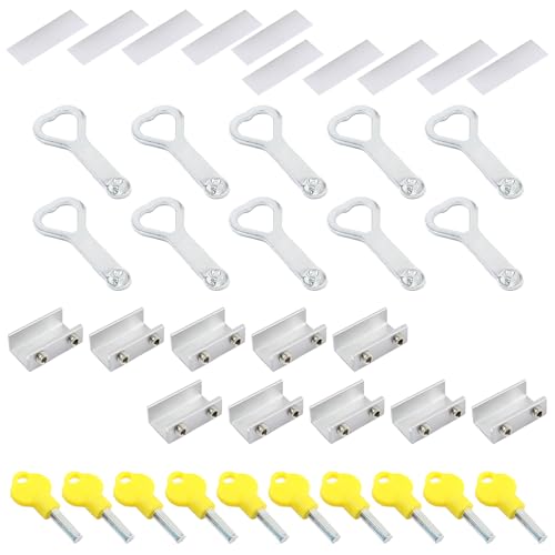 10pcs Schiebfensterschloss Mit Wichtigen Verstellbarer Sicherheitsstopper Aluminium Schiebetstopps Für Und Bürofenster Türrahmen Sicherheitsschloss Mit Schlüssel Für Zuhause Und Büro 10pcs Schiebfensterschloss Mit Wichtigen Verstellbarer Sicherheitsstopper Aluminium Schiebetstopps Für Und Bürofenster Türrahmen Sicherheitsschloss Mit Schlüssel Für Zuhause Und Büro von GKYQVE
