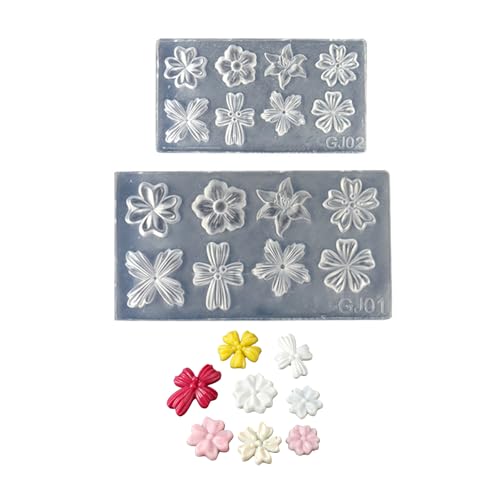 2 Pack Silikonnägel Kunstformzubehör Formeln Nägel Dekorative Blumenform von GKYQVE