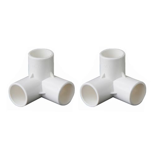 2pcs 3 Wege PVC Ellbogen Fitemente 90 Grad Ellbogenanschlüsse Korrosions Resistente Anschlüsse Upgrades Für Möbel Und Rohr PVC von GKYQVE