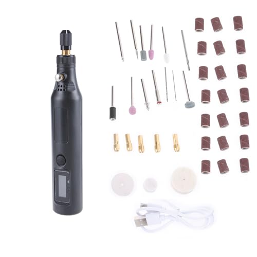 43 Pieces Miniatur Handheld Digital Display Mühle Set Für Handwerksmänner Hobbyisten Präzisionsberechtigte Schmuckmodell Machen Hobbystecher Making Graveur von GKYQVE