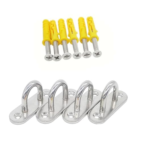 4pcs Edelstahlpolster Augenplatte Hängematte Haken Marine Hardware Mit Schrauben Heavy Dire Decken Grundnahrungsmittel von GKYQVE