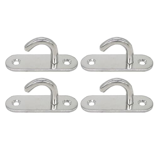 4pcs Edelstahlpolster Augenplatte Haken Hängematte Hängemattenschraube Augen Marine Hardware Staple Edelstahl Deckenhaken von GKYQVE