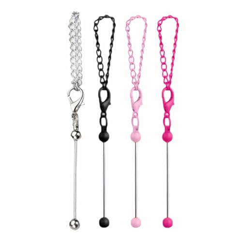 4pieces Perlenable Keychain Mit Ketten Und Hummerkrallen Clip Schlüsselbund Dekorationszubehör Für Schmuckherstellung von GKYQVE