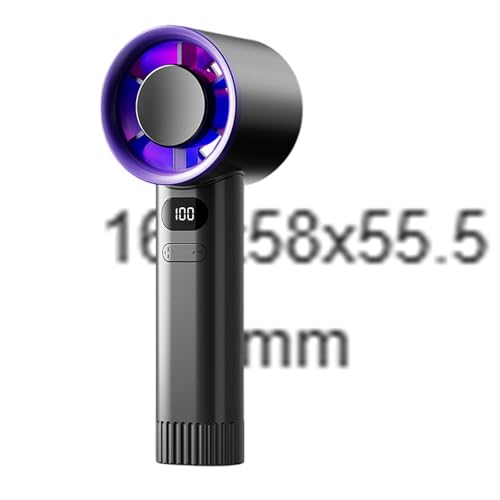 Air Cooling Lüfter Reise Lüfter Schreibtisch Lüfter Digital Display Lüfter Taschenlüfter Ruhiger Lüfter Mit Großer Batterie Abs Textur Wiederaufladbarer Handheld Lüfter von GKYQVE
