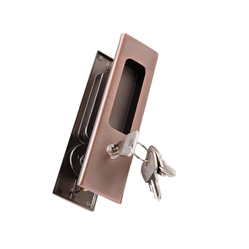 Badezimmer Schiebetür Schloss Set Legierung Hardware Unsichtbares Badezimmer Schieber Schloss Glattes Installieren Von Holzstürtüren von GKYQVE