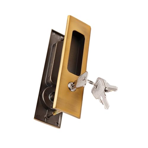 Badezimmer Schiebetür Schloss Set Legierung Hardware Unsichtbares Badezimmer Schieber Schloss Glattes Installieren Von Holzstürtüren von GKYQVE