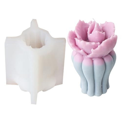 Blumenvase Duft Kerze Schimmel Silikonform Handgefertigte Ornamente Schimmelpoxyharz Für Wohndekorationen Fondant von GKYQVE