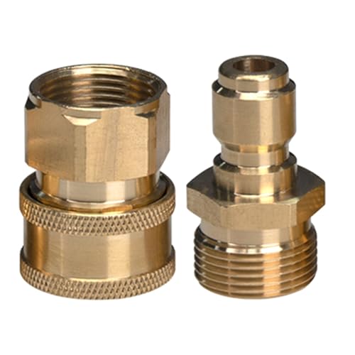 Brass Quick Connection Set Enthält M22 Weibliche Und Männliche Armaturen Leckdosen Schlauch Adapter 2PCs Für Schnelle Flüsse Anschluss Außenwasseranschluss von GKYQVE