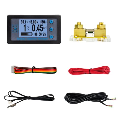 Coulomb Messgerät Batterie Tester 8-120 V Strommesser Kompatibler Batteriekapazitätstestermessgerät Mit Shunt Temperaturerfassungsvorrichtung Coulomb Messgerät Batterie Tester 8-120 V Strommesser Kompatibler Batteriekapazitätstestermessgerät Mit Shunt Temperaturerfassungsvorrichtung von GKYQVE