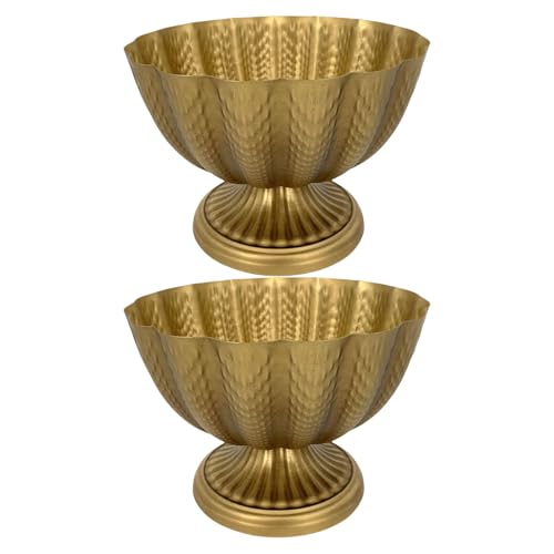 Dekorative Mittelstücke Vasen Stilvolle Schalen Mit Vintage Elegant Tragbar Für Partytische Und Heimdekoration 2 Stücke Blumentöpfe von GKYQVE