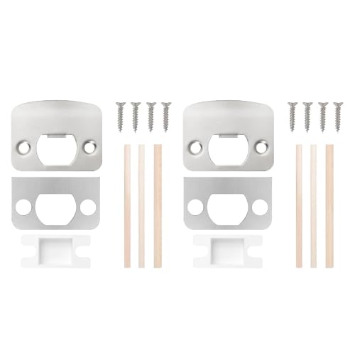 Edelstahl Türschloss Strikes Plate Set Sicherheitsriegel Reparaturverstärkung Für Die Sichere Reparatur Von Home Safe Reparaturen Für Verriegelungen von GKYQVE