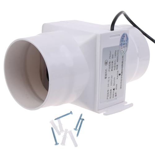 Einfach Zu Tragen 3 Zoll Kanallüfter 12 V Lüfter Mit Niedrigem Rausch Entlüftungsgebläse Einstellbarer Geschwindigkeitskanal Für Schränke Und Hydroponiksysteme Leistungsstarke Luftströme von GKYQVE