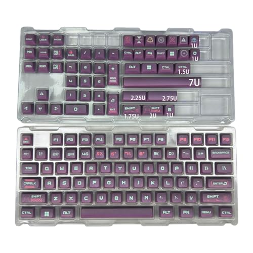 Ergonomische Schlüsselkaps 128Keys Cyber ​​ Typ Ändern Die Schlüsselkaps Für Gamers Programmierer Mechanische Tastaturenschlüsselkaps XDA Profilschlüsselkaps von GKYQVE