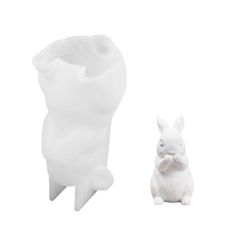 Flexible Silikonform Zubehör Zur Herstellung Von Kaninchen Kerzenhalter Dekoration Mit Harz Und Gips Täglich Nutzung Home Decoration Form Form von GKYQVE