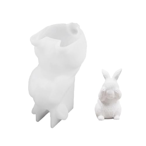 Flexible Silikonform Zubehör Zur Herstellung Von Kaninchen Kerzenhalter Dekoration Mit Harz Und Gips Täglich Nutzung Home Decoration Form Form von GKYQVE