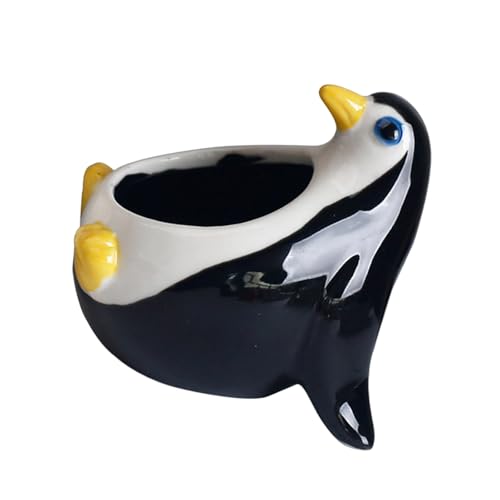 GKYQVE 3.. Keramik Tierblumen Pflanzer Fensterbox Kaktusbehälter Mutter Schlafzimmer Home Schreibtisch Ornament Raumsparende Keramik Pflanzer von GKYQVE