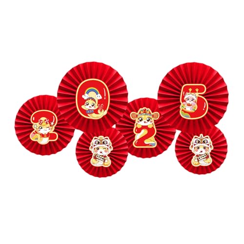 GKYQVE Bright 2025 Neujahrspapierventilator Blumen Elegante Papierfan Blumen Wandkunstdekoration Für 2025 Neujahrsfeier Benutzerfreundlicher Partyzubehör von GKYQVE