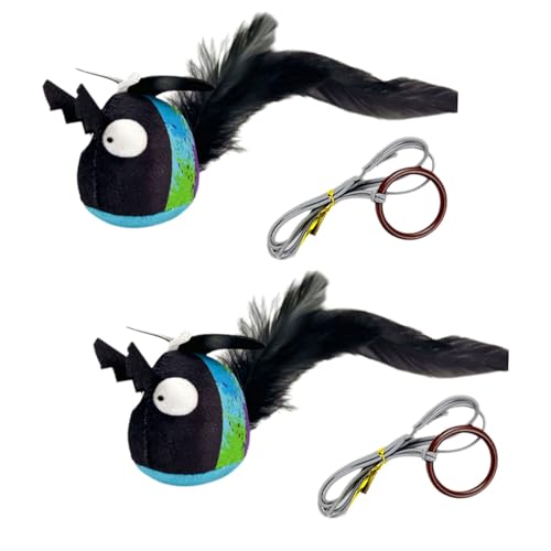 GKYQVE Chirping Toy Sound Kaut Für Kätzchen Zahne Form Chirping Katzen Teaser Spielzeug von GKYQVE